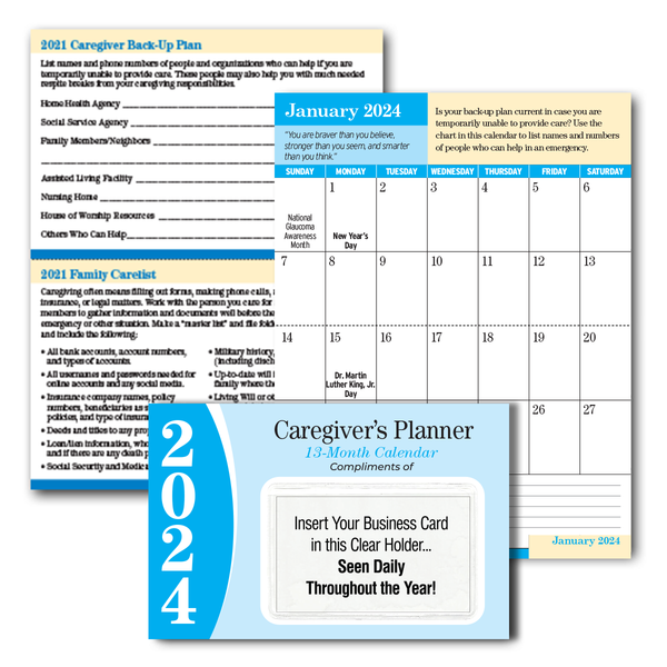 2024 Caregiver’s Pocket Planner Calendar™ Senior Health Calendars