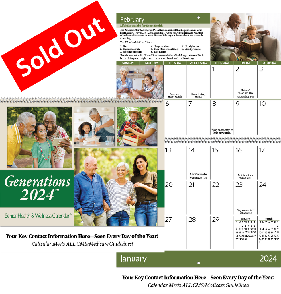 Generations 2024 — Senior Health & Wellness Calendar™