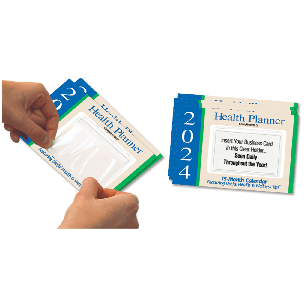 Business Card Holders for Pocket Planner Calendars